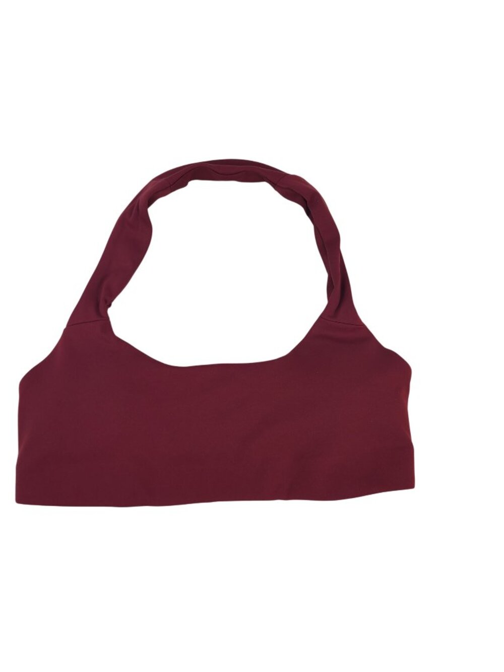 NEW Alo Yoga SoftSculpt Feel The Heat Halter Bra Sz Medium Summer Romance Red